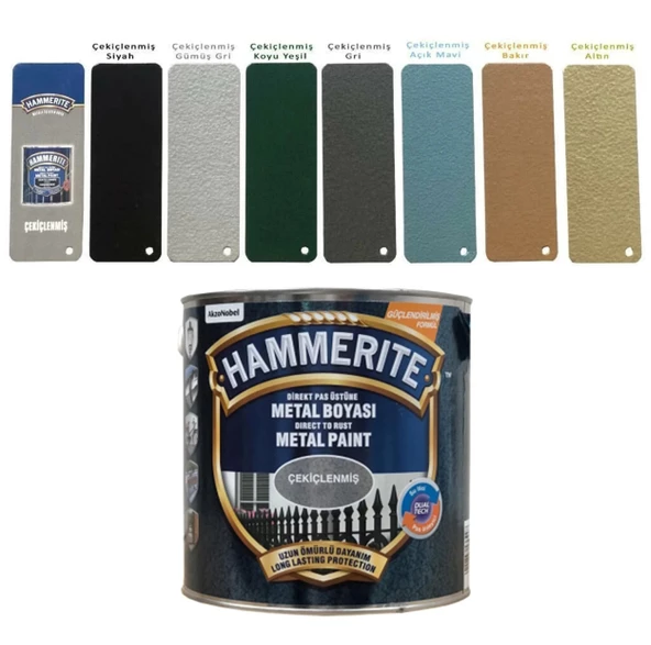 MARSHALL HAMMERİTE ÇEKİÇLENMİŞ TİP METAL BOYALARI 0.75 LT ürün görseli 1