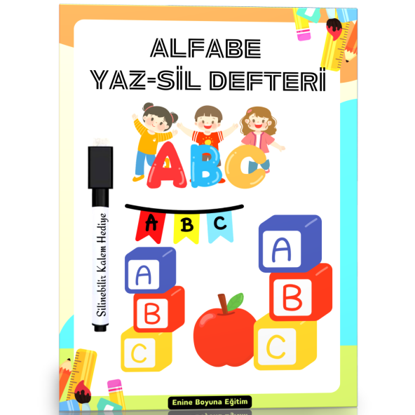 Okul Öncesi Alfabe YAZ-SİL Defteri ürün görseli 1