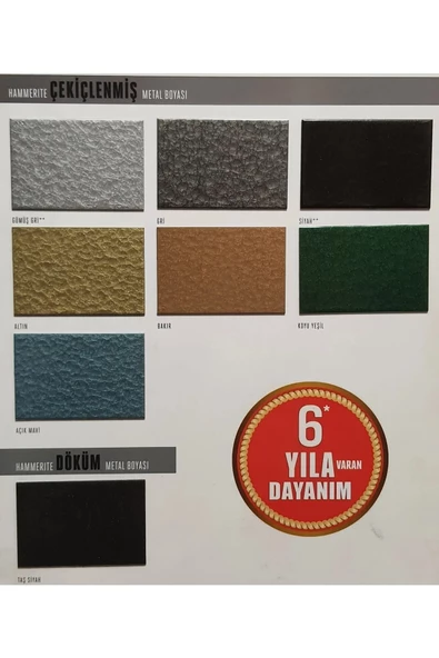 MARSHALL HAMMERİTE ÇEKİÇLENMİŞ TİP METAL BOYALARI 0.75 LT - Resim 3