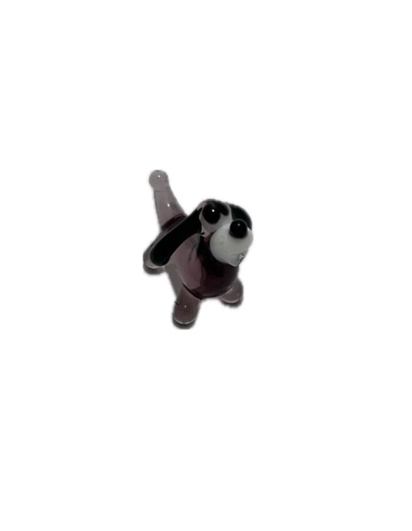El Yapımı Mini Murano Cam Köpek Biblo A155-01 ürün görseli 1