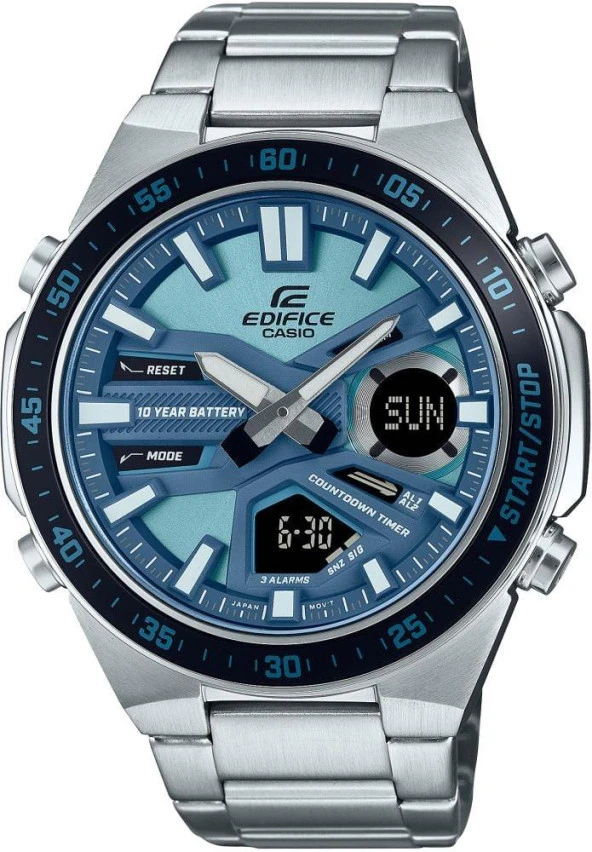CASIO EDIFICE EFV-C110D-2BDF ANALOG DİJİTAL ÇELİK ERKEK KOL SAATİ ürün görseli 1