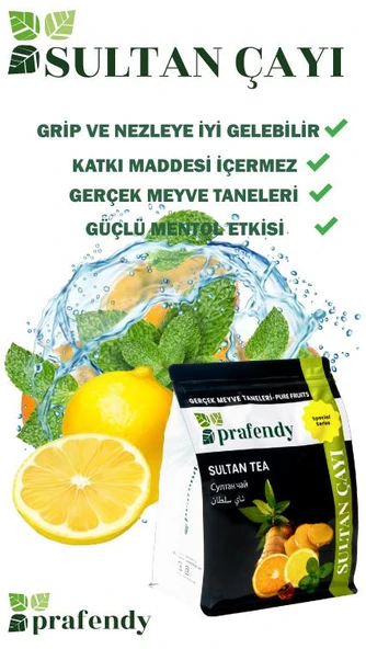 PRAFENDY SULTAN ÇAYI - GERÇEK MEYVE TANELİ 1000 GR - Resim 3