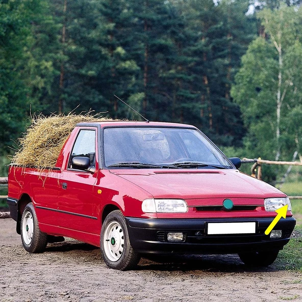 Skoda Pickup Pikap 1995-2001 Ön Sol Sinyal Lambası Beyaz 6U0953041A ürün görseli 1