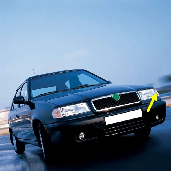 Skoda Felicia 1995-2001 Ön Sol Sinyal Lambası Duylu Beyaz 6U0953041A ürün görseli 1