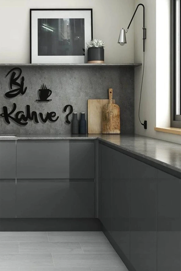 FikArt Bi Kahve Mdf Tablo Duvar Süsü - Resim 2