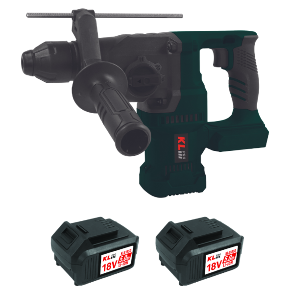 Klpro KLPM18BH-50 18V/5.0Ah. 2.8J Kömürsüz Çift Akülü Pnömatik Matkap Kırıcı/Delici ürün görseli 1