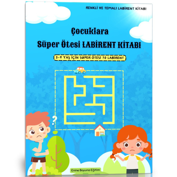 Çocuklara Süper Ötesi Labirent Bulmaca Kitabı (3-9 Yaş) ürün görseli 1