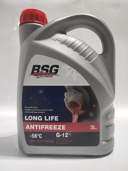 BSG ANTİFRİZ KIRMIZI ORGANİK -56°C 3 Lire ürün görseli 1