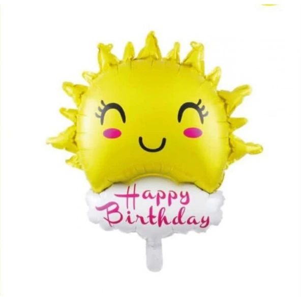 Happy Bırthday Güneş Folyo Balon ürün görseli 1