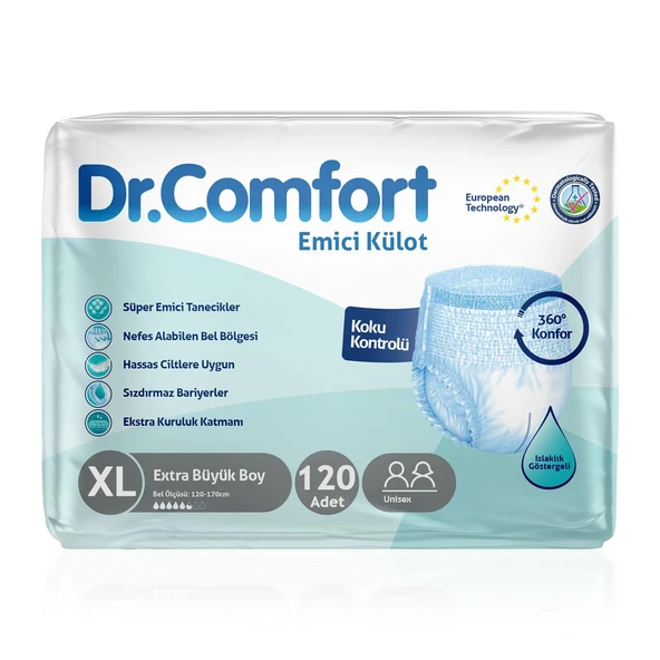 Dr. Comfort Emici Külot XL-Extra Large Beden 120 Adet ürün görseli 1