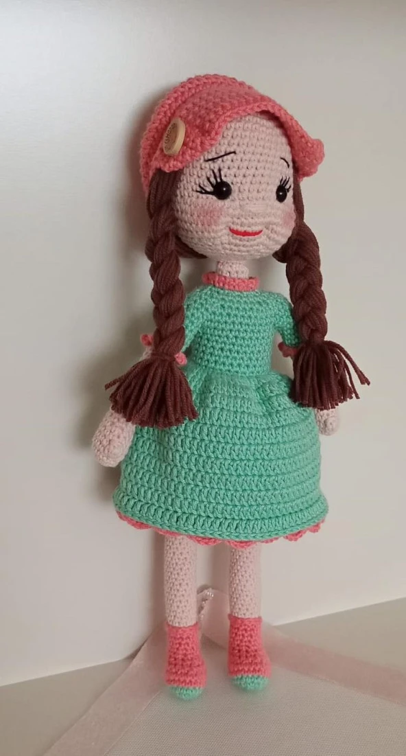 Lal Bebek Amigurumi Organik Oyuncak ürün görseli 1