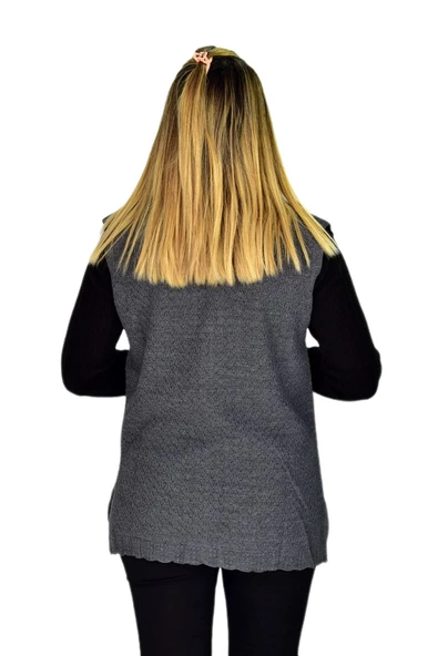 Kadın Cepli Triko Yelek BGL-ST03345 - Resim 12