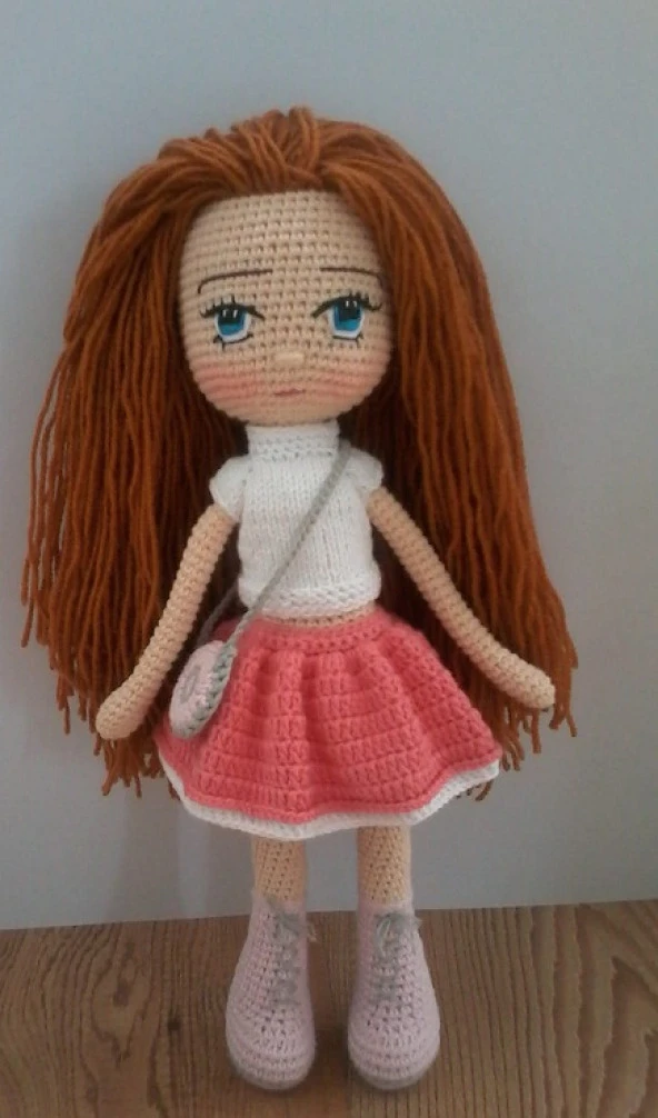 Kumral Bebek Amigurumi Organik Oyuncak ürün görseli 1
