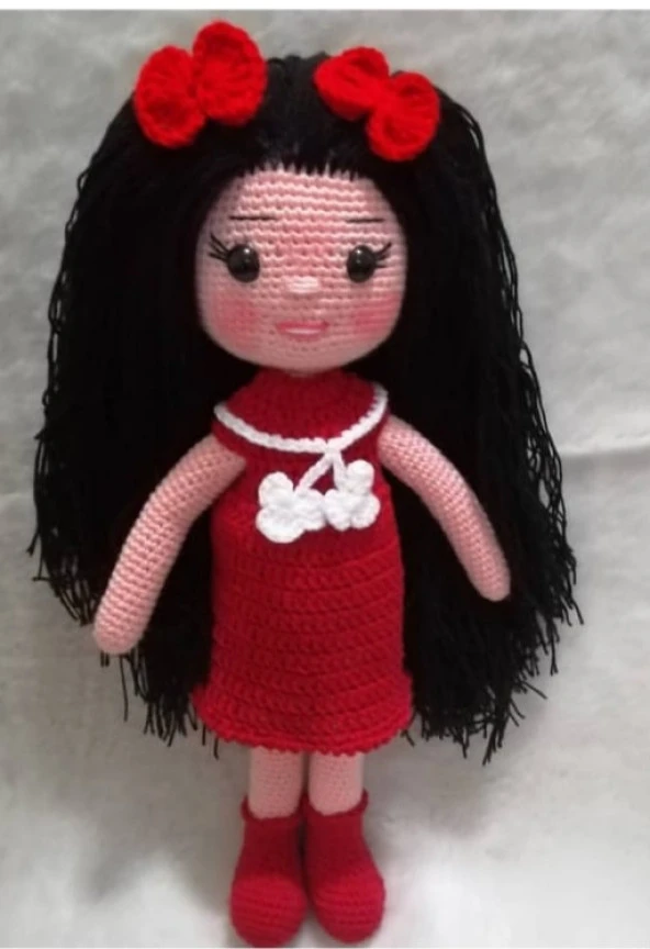 Süslü Bebek Amigurumi Organik Oyuncak ürün görseli 1