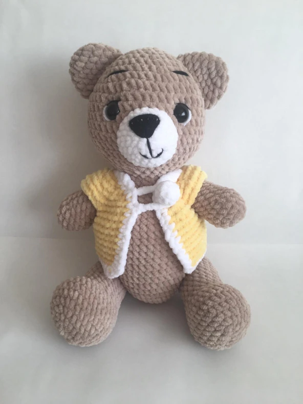 Cingöz Ayıcık Amigurumi Organik Oyuncak ürün görseli 1