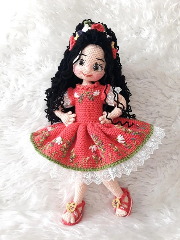 Aykız Bebek Amigurumi Organik Oyuncak ürün görseli 1