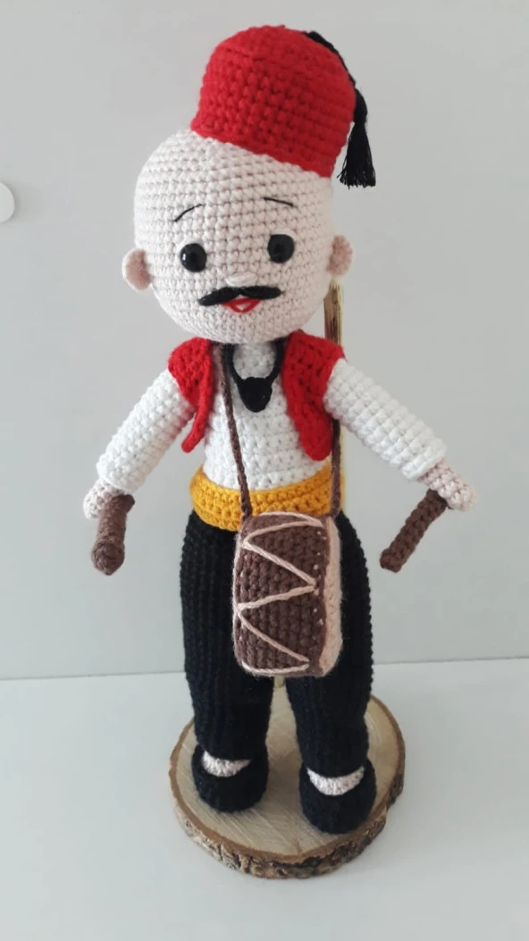 Ramazan Davulcusu Bebek Amigurumi Organik Oyuncak ürün görseli 1