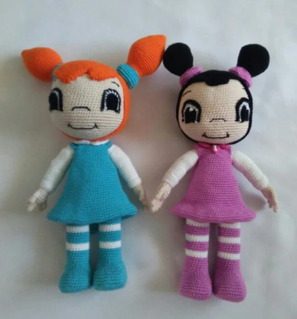 Mine ve Müge Canım Kardeşim Amigurumi Organik Oyuncak ürün görseli 1