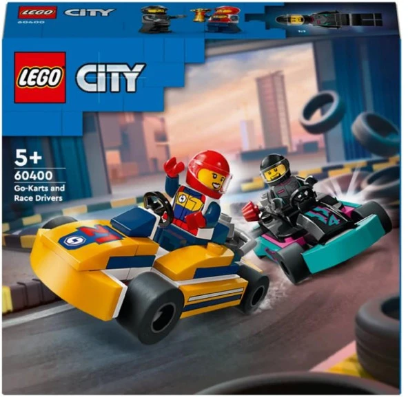 Lego City 60400 Go-Kartlar ve Yarış Sürücüleri ürün görseli 1