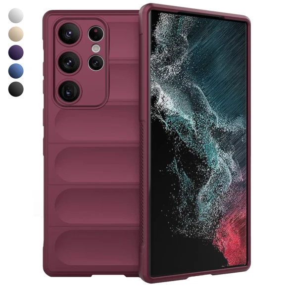 Samsung Galaxy S22 Ultra Kılıf Optimum Lens Çerçeveli Silikon Kapak ürün görseli 1