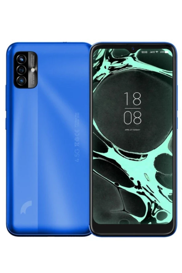 P13 Blue Max 2022 128GB Siyah-Mavi Cep Telefonu (Outlet/Yenilenmiş-ikinciel) ürün görseli 1