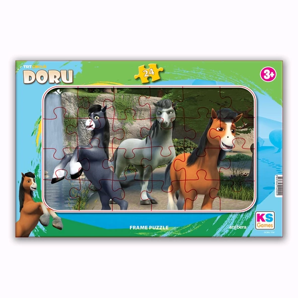 Ks Games Trt Çocuk Doru 24 parça Frame Puzzle/Yapboz ürün görseli 1