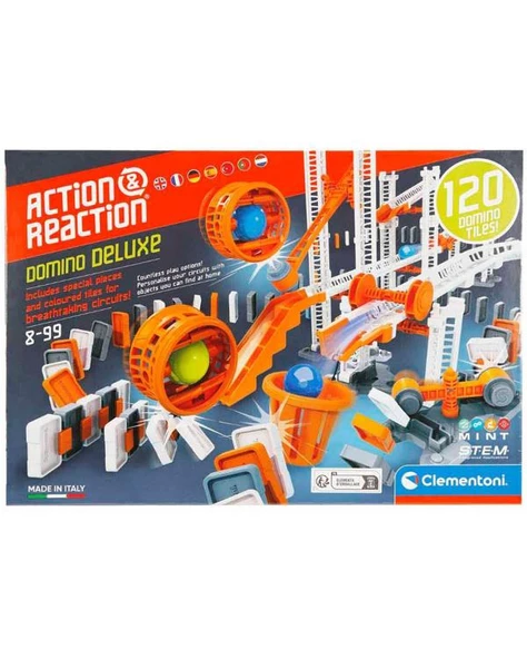 Clementoni Bilim ve Oyun Action & Reaction Domino Etkisi 19339 ürün görseli 1
