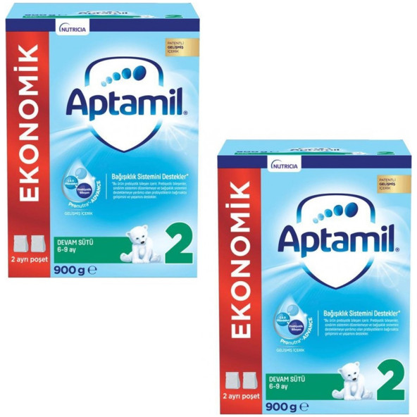 APTAMİL 2 NO DEVAM SÜTÜ 900 GR X 2 ADET ürün görseli 1