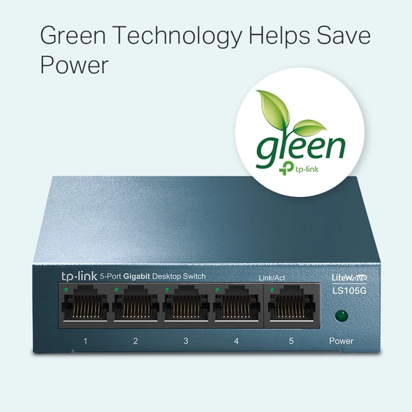 TP-LINK LS105G 5PORT 10/100/1000 YÖNETİLEMEZ SWITCH - Resim 3