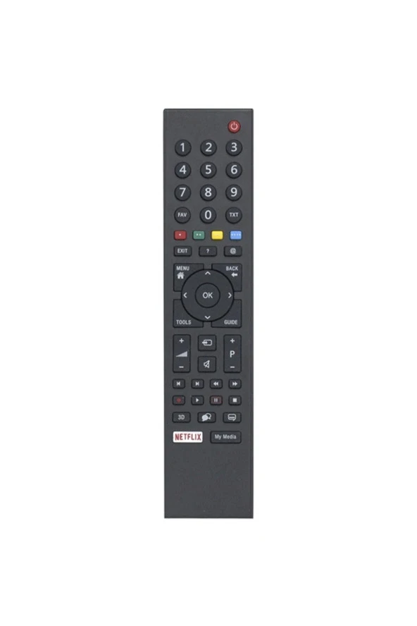 Kl Arçelik-beko Netflıx - My Media Tuşlu Lcd-led Tv Kumanda - Geniş Kalıp ürün görseli 1