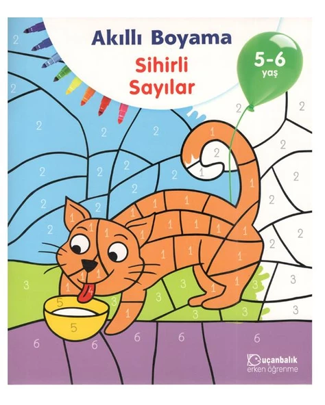 5-6 Yaş Akıllı Boyama Sihirli Sayılar Uçanbalık Yayınları ürün görseli 1