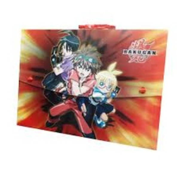 Bakugan Plastik Resim Proje Çantası 35 x 50 CM Çok Renkli ürün görseli 1
