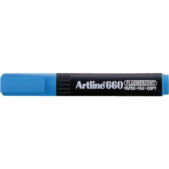 Artline 660 Fosforlu Kalemkesik Uç:1,0-4,0mmaçık Mavi ürün görseli 1