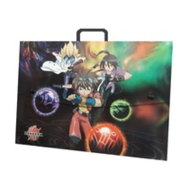 Bakugan Plastik Saplı Resim Çantası 35 x 50 CM Çok Renkli ürün görseli 1