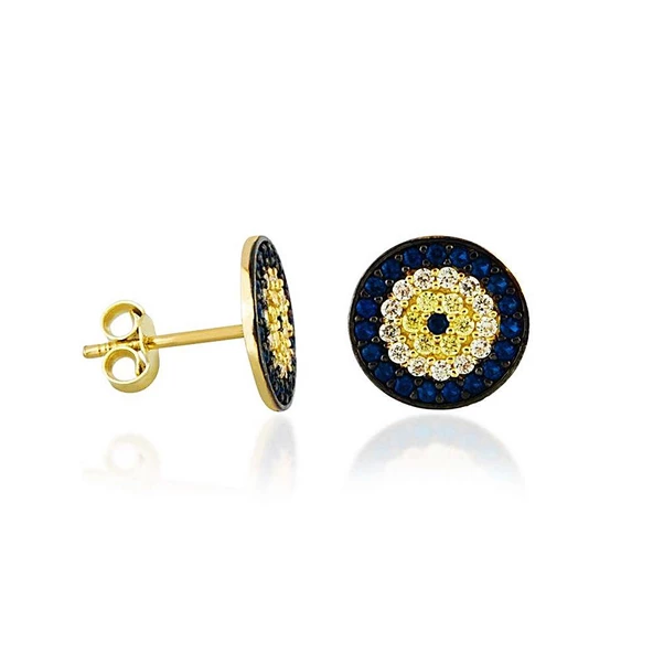 Sosyete Altın Çivi Küpe 14K Gold ürün görseli 1