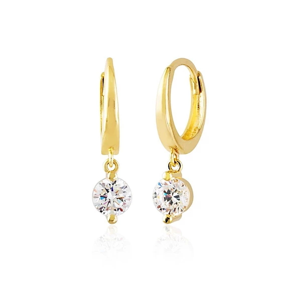 Tektaş Altın Sallantılı Küpe 14K Gold ürün görseli 1