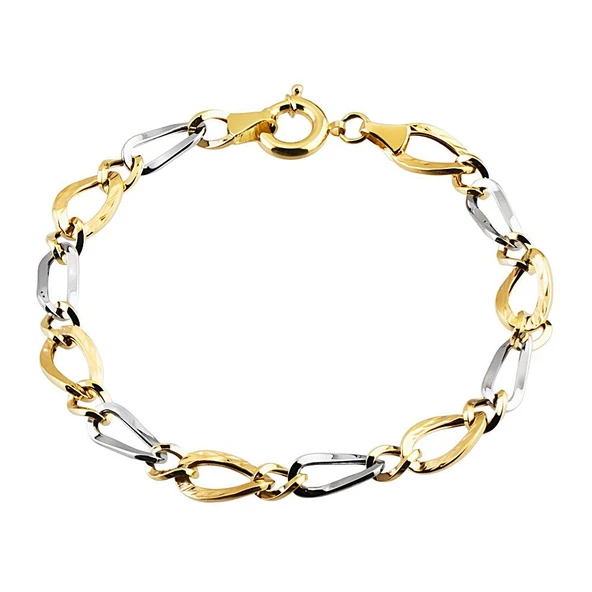 Altın Bileklik Hallow 14K Sarı Beyaz Gold ürün görseli 1