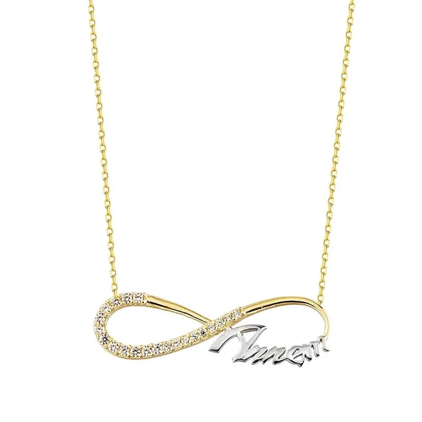 Sonsuz Annem Altın Kolye 14K Gold ürün görseli 1