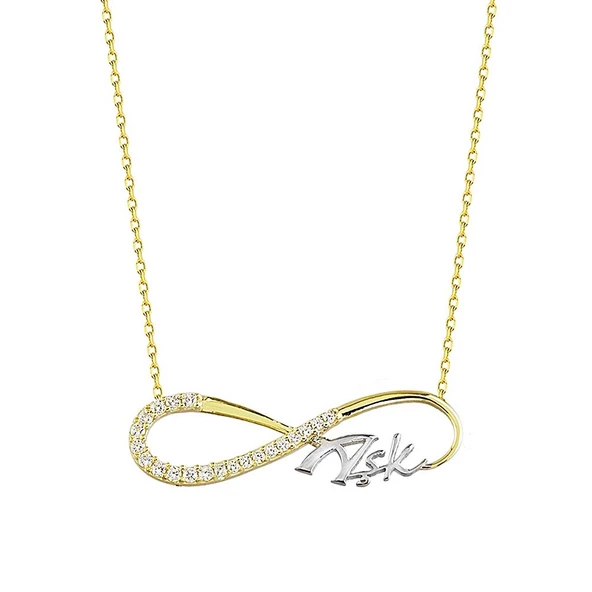Sonsuz Aşk Altın Kolye 14K Gold ürün görseli 1