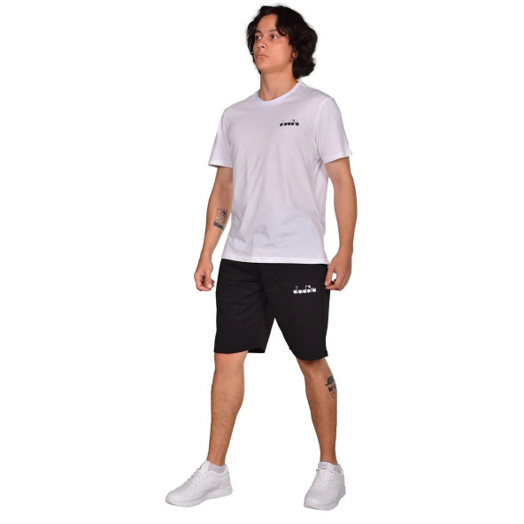 Diadora Mesa - Pamuklu Siyah Spor Şort - Mesa DIADORAMESA ürün görseli 1