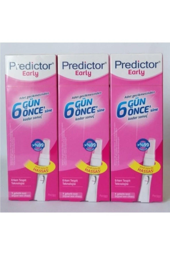 PREDİCTOR Early Erken Gebelik Testi 3 Kutu ürün görseli 1