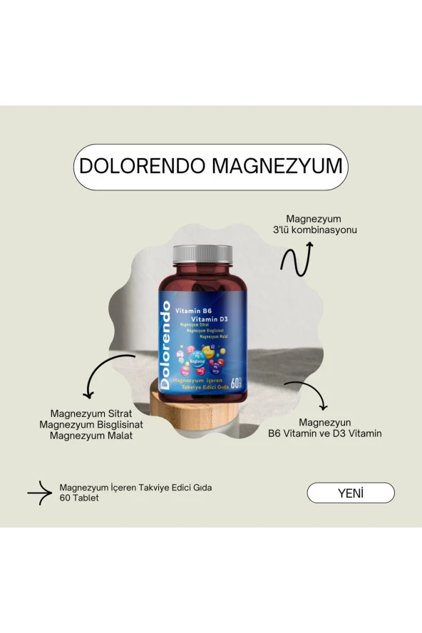 DOLORENDO Magnezyum 60 Tablet ürün görseli 1