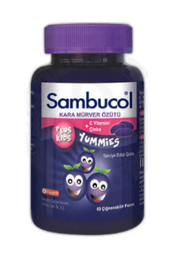 SAMBUCOL Plus Kids Yummies Çiğneme Tableti 60 Tablet ürün görseli 1