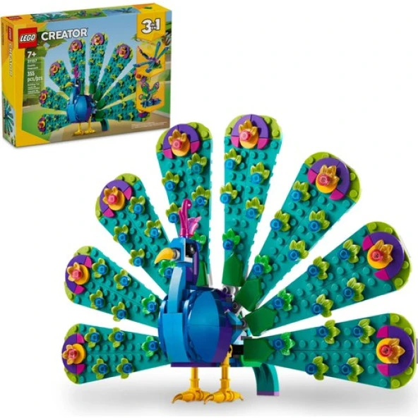 LEGO Creator 31157  3 In 1 - Egzotik Tavus Kuşu (355 Parça) ürün görseli 1