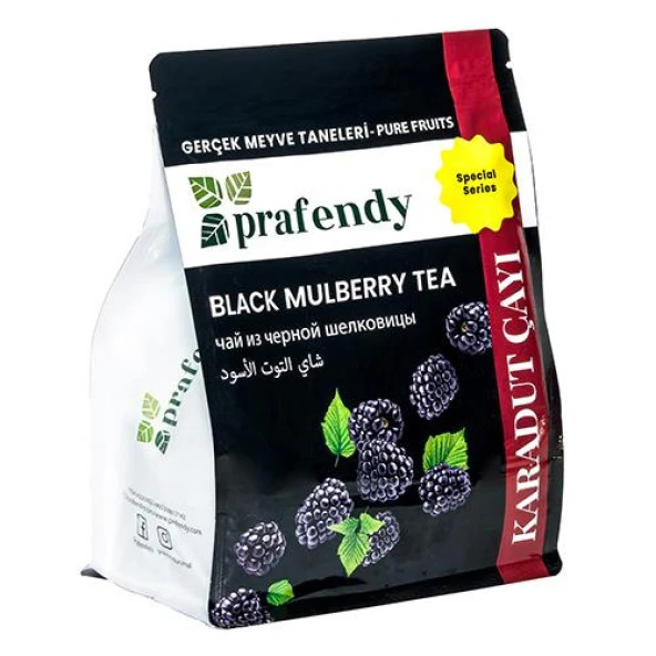 PRAFENDY KARADUT ÇAYI - GERÇEK MEYVE TANELİ 1000 GR ürün görseli 1