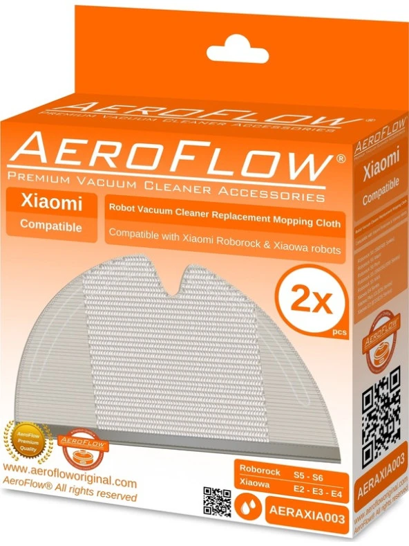 Aeroflow Orijinal Xiaomi Roborock  50 S51 S6 S5 Max Uyumlu 2li Paspas ürün görseli 1