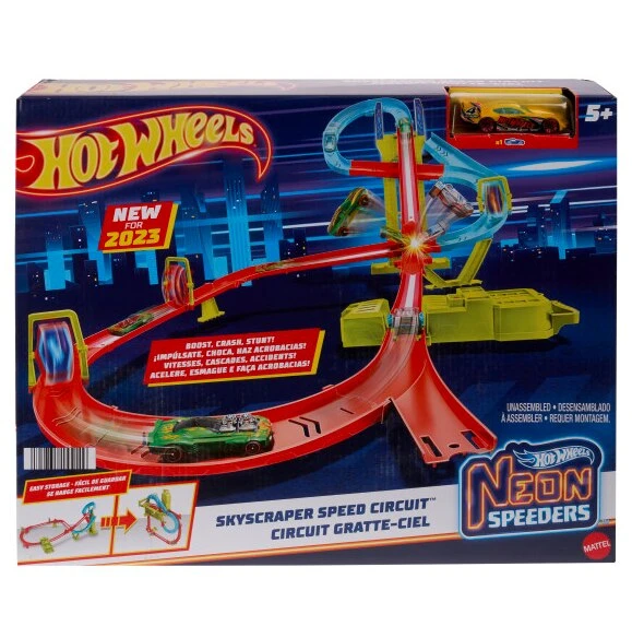 Hot Wheels Neon Yarışlar Çoklu Yarış Pisti HPC07 Lisanslı Ürün ürün görseli 1