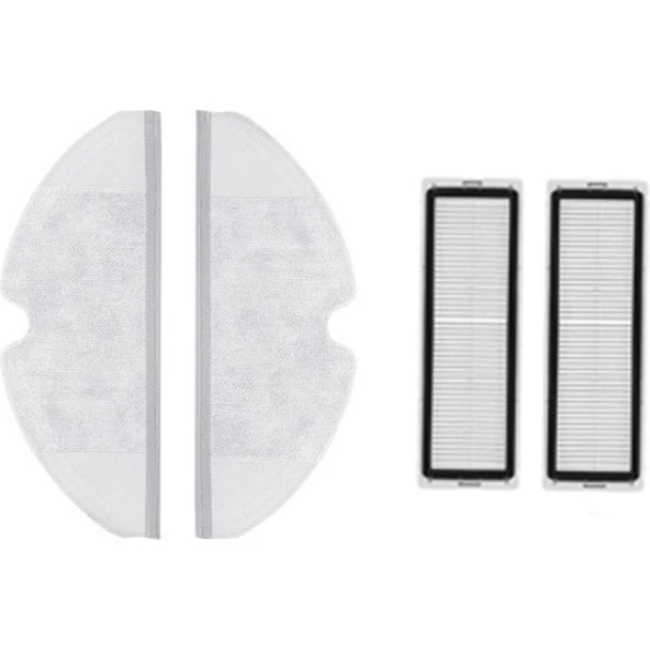 srfn ticaret Xiaomi Mijia 1C Vacuum Mop Seti: 2 Adet Fiber Mop Bezi 2 Adet Hepa Filtre ürün görseli 1