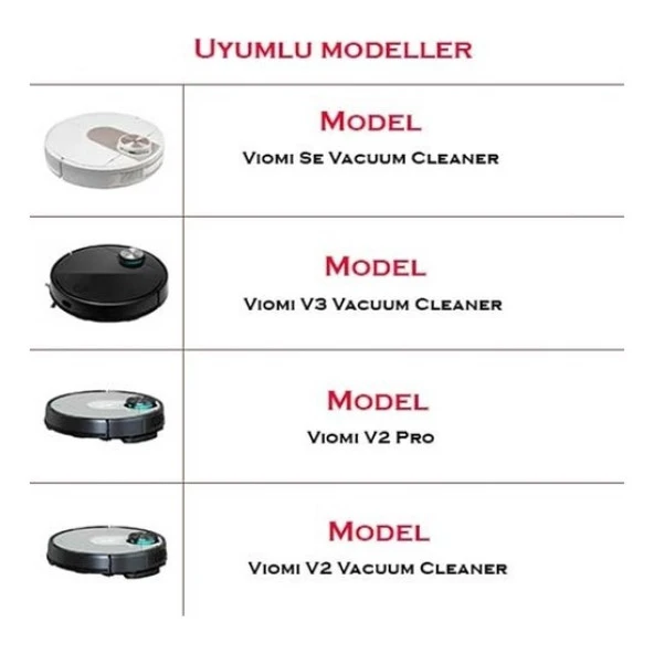 srfn ticaret Vacuum Mop Pro Uyumlu 4 Parça Set - Resim 4