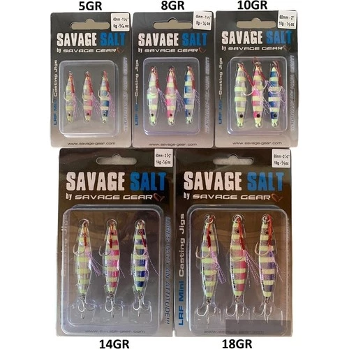 Savage Gear Psycho Sprat Lrf Jig 3 Adet Turkish Zebra Mix ürün görseli 1